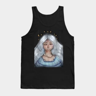 Moon Dream Woman Art Print And More Tank Top